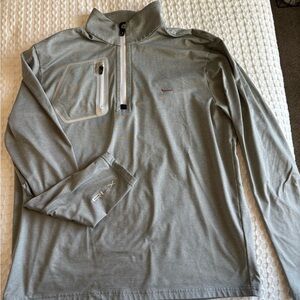 Men's Light Gray Quarter-Zip Pullover